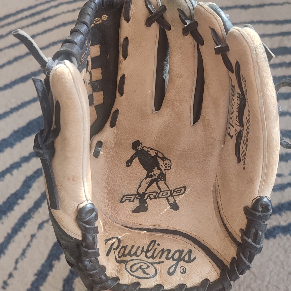 Glove Rawlings Alex Rodriguez A-Rod Baseball Glove Tan/Black Leather 10/2 inch